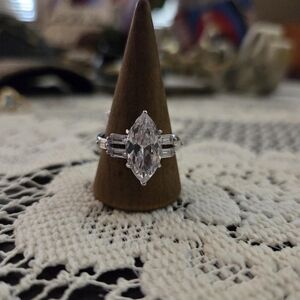 BP Silver Marquise Cut Ring